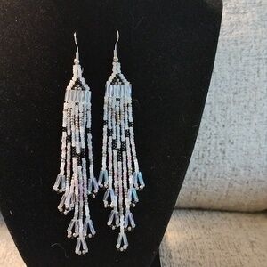 Native style beaded handmade earrings USA